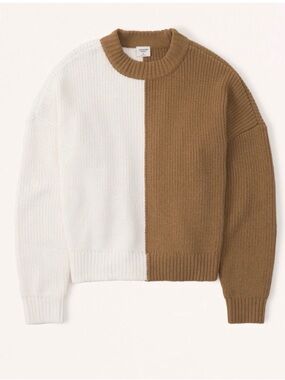 Abercrombie & Fitch Colorblock Crew Sweater